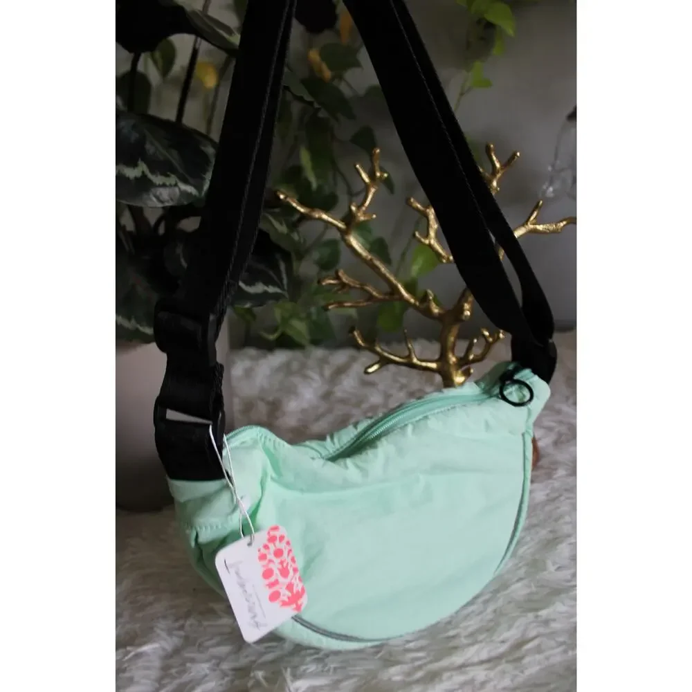 NWT Free People Movement Mint Green Sling Crossbody Belt Bag